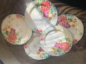 5 Pc pioneer woman dinnerware Plate set